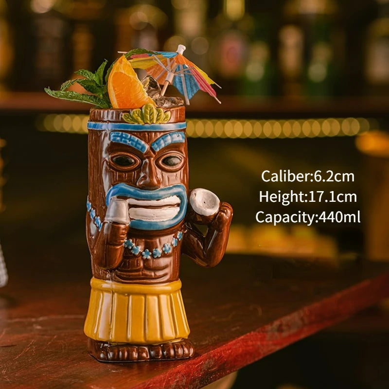 Ceramic Tiki Party Mugs