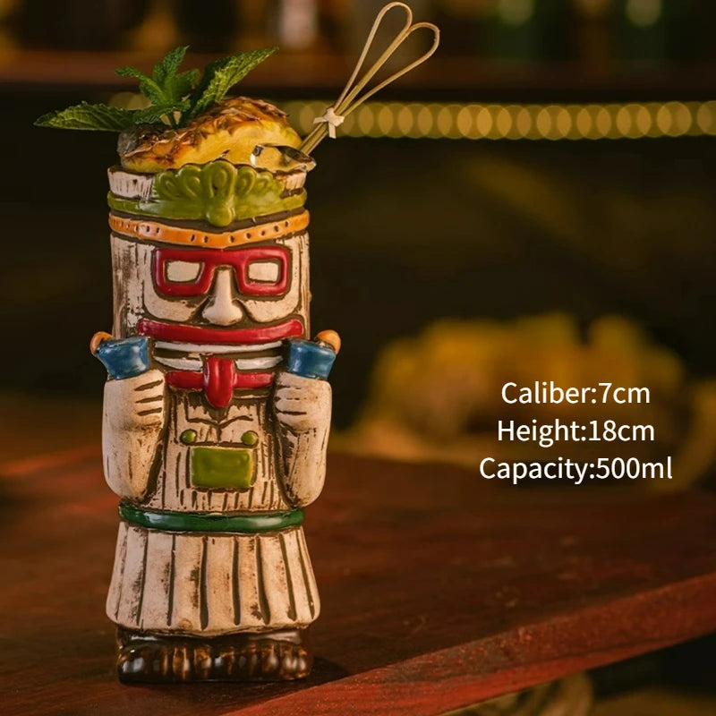 Ceramic Tiki Party Mugs