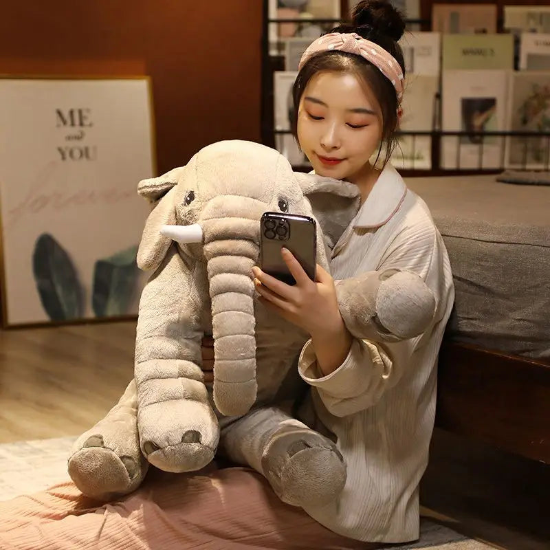 Animal Plush Elephant Pillow Pet – Soft Stuffed Pillow Toy for Kids XL (60cm)
