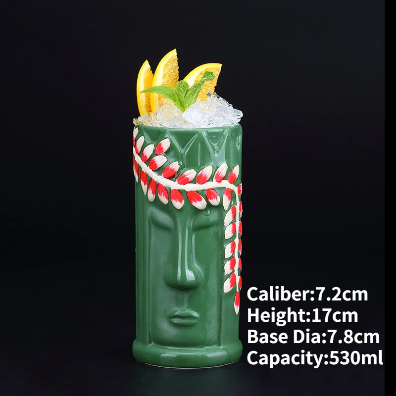 Ceramic Tiki Party Mugs