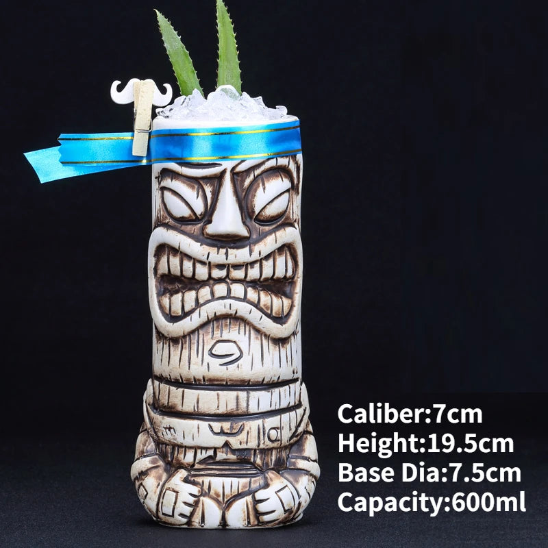 Ceramic Tiki Party Mugs