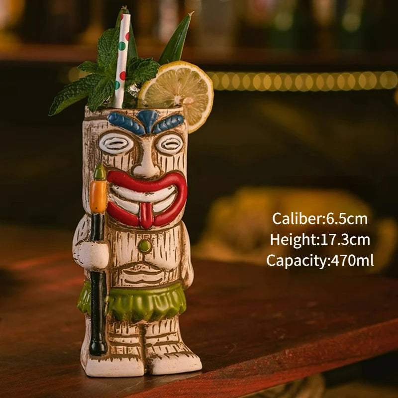 Ceramic Tiki Party Mugs