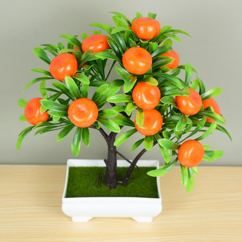 Artificial Plants Potted Green Bonsai Small Tree Grass Plants Pot Ornament Fake Flowers For Home Garden Decoration Wedding Party - StarJam Gifts