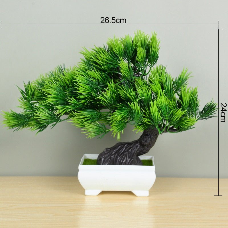 Artificial Plants Potted Green Bonsai Small Tree Grass Plants Pot Ornament Fake Flowers For Home Garden Decoration Wedding Party - StarJam Gifts