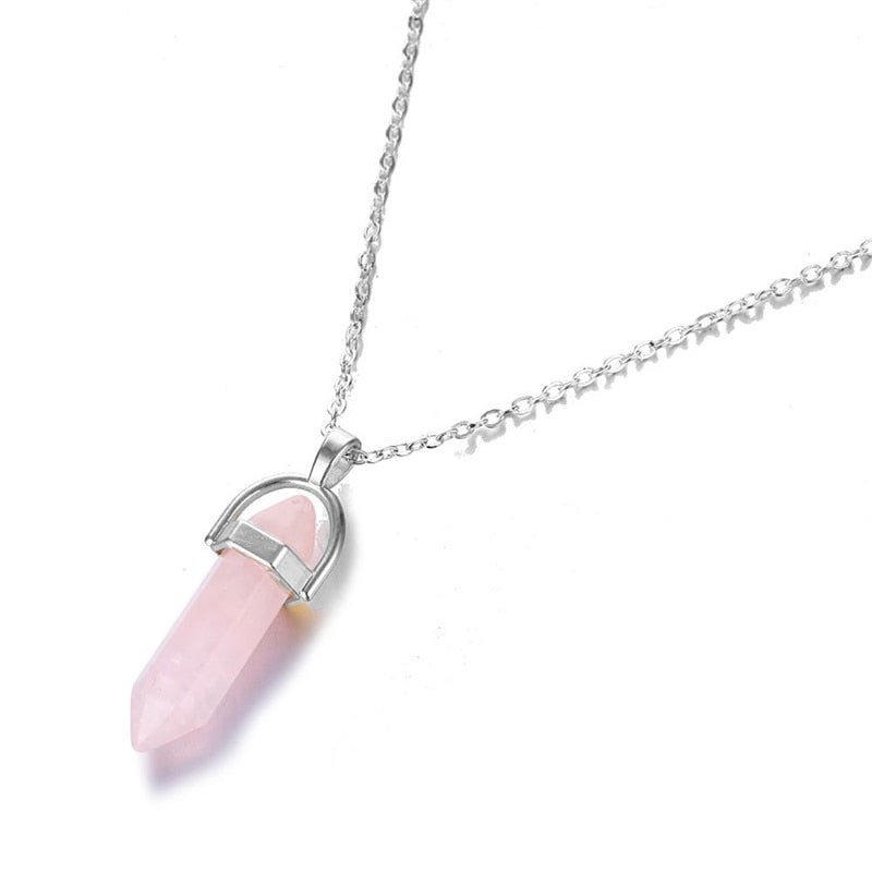 Fnio Crystal Pendant Necklace For Women Gold Color Natural Crystal Stone Pendants Choker Clavicle Necklaces - StarJam Gifts