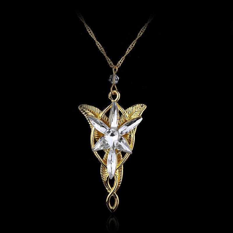 Hot Elves Princess Aragorn Arwen Evenstar The Lord Of The Twilight Star Pendant Alloy Necklace Gift For Fans Movie Jewelry - StarJam Gifts