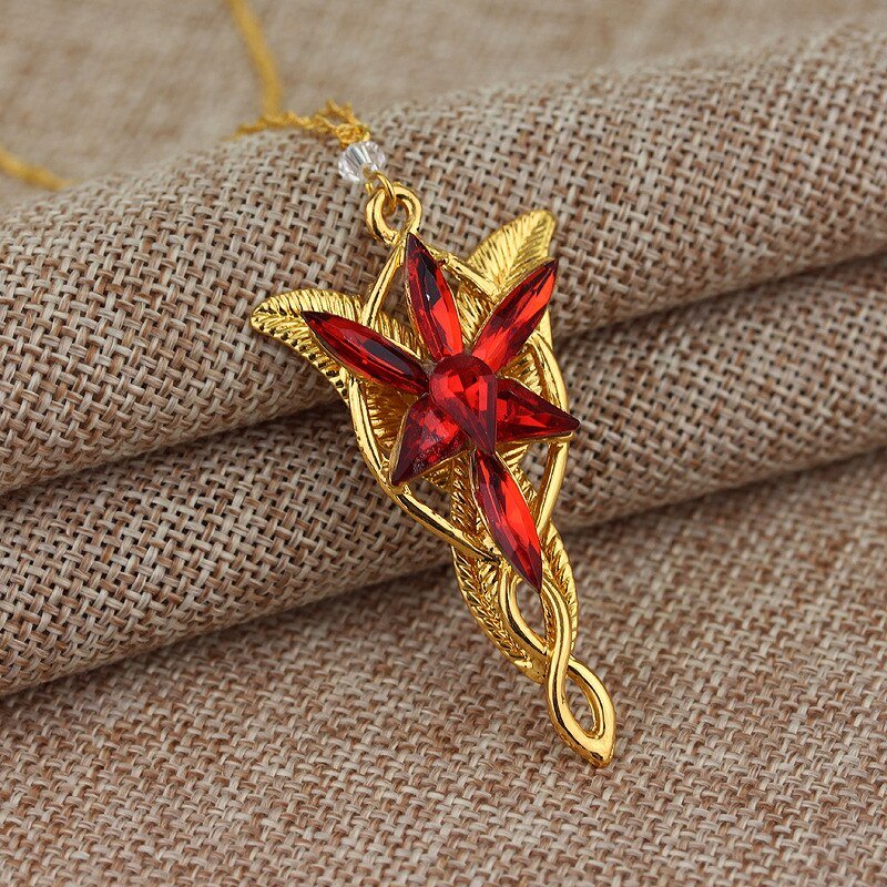 Hot Elves Princess Aragorn Arwen Evenstar The Lord Of The Twilight Star Pendant Alloy Necklace Gift For Fans Movie Jewelry - StarJam Gifts
