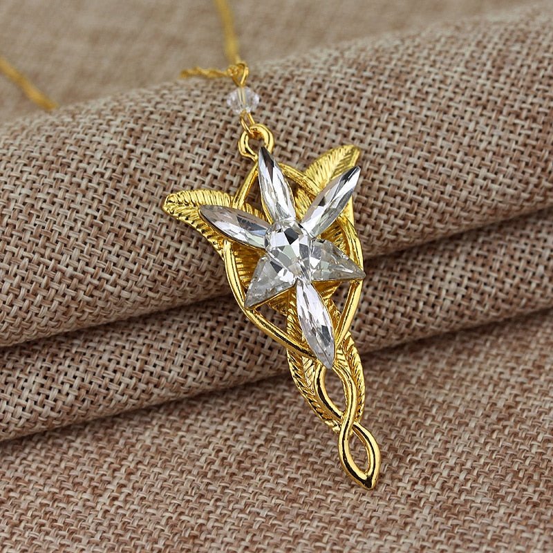 Hot Elves Princess Aragorn Arwen Evenstar The Lord Of The Twilight Star Pendant Alloy Necklace Gift For Fans Movie Jewelry - StarJam Gifts