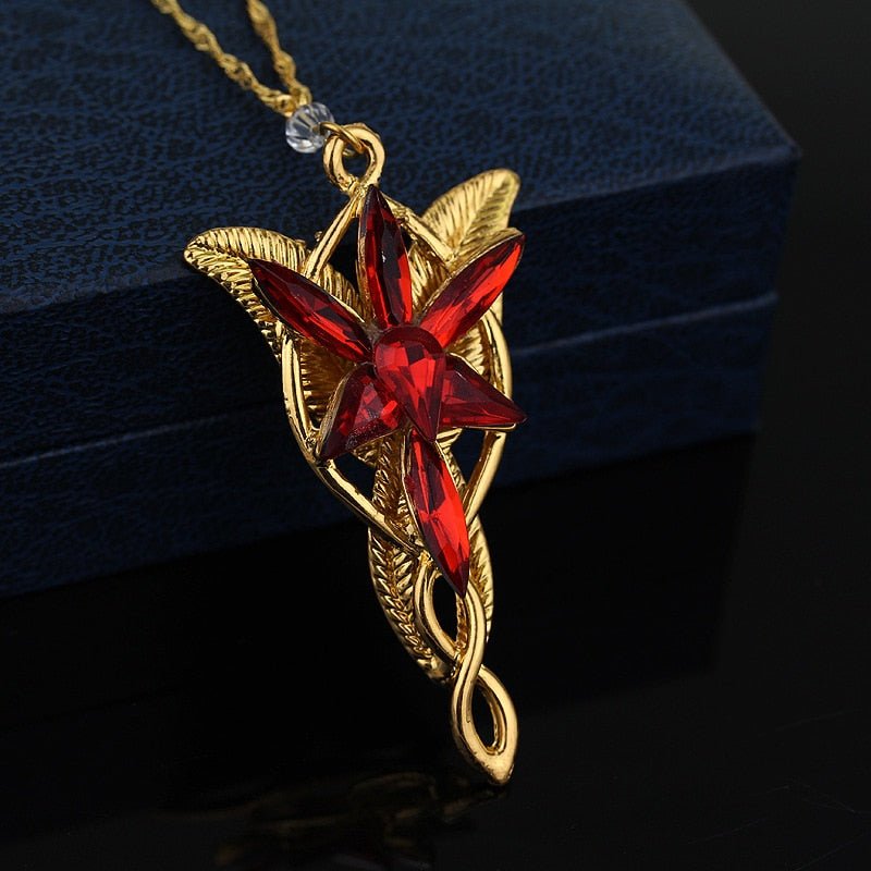 Hot Elves Princess Aragorn Arwen Evenstar The Lord Of The Twilight Star Pendant Alloy Necklace Gift For Fans Movie Jewelry - StarJam Gifts