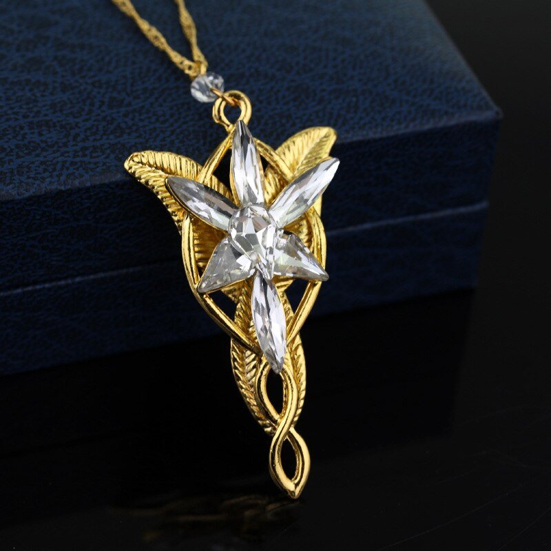 Hot Elves Princess Aragorn Arwen Evenstar The Lord Of The Twilight Star Pendant Alloy Necklace Gift For Fans Movie Jewelry - StarJam Gifts