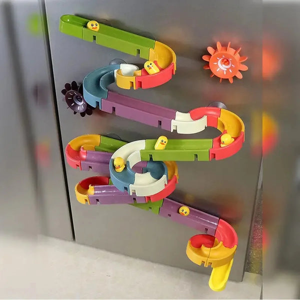 Fun Bath Time Duck Slide Set
