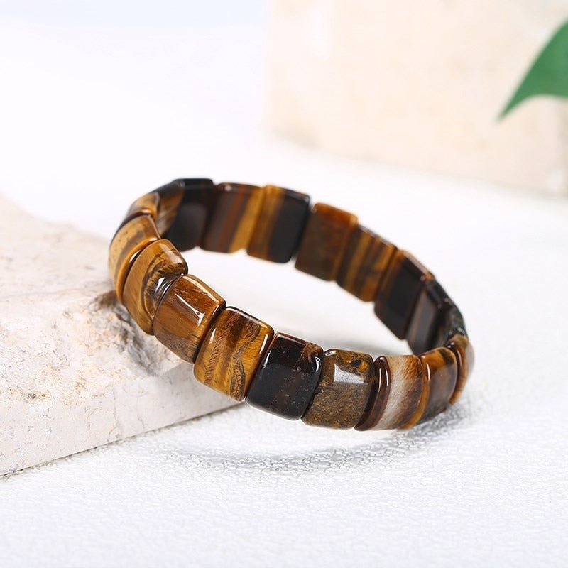Jd Natural Stone Colorful Tiger Eyes Beads Bangles Men Women Bracelets Handmade Mookiate Jasper Energy Jewelry For Summer Gifts - StarJam Gifts