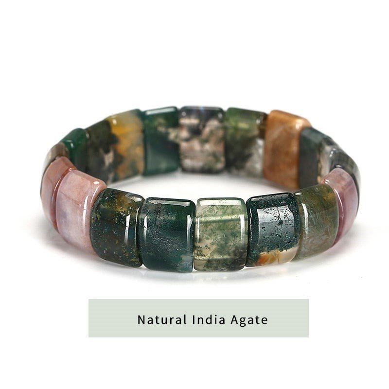 Jd Natural Stone Colorful Tiger Eyes Beads Bangles Men Women Bracelets Handmade Mookiate Jasper Energy Jewelry For Summer Gifts - StarJam Gifts