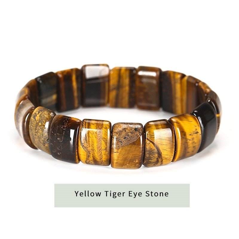 Jd Natural Stone Colorful Tiger Eyes Beads Bangles Men Women Bracelets Handmade Mookiate Jasper Energy Jewelry For Summer Gifts - StarJam Gifts