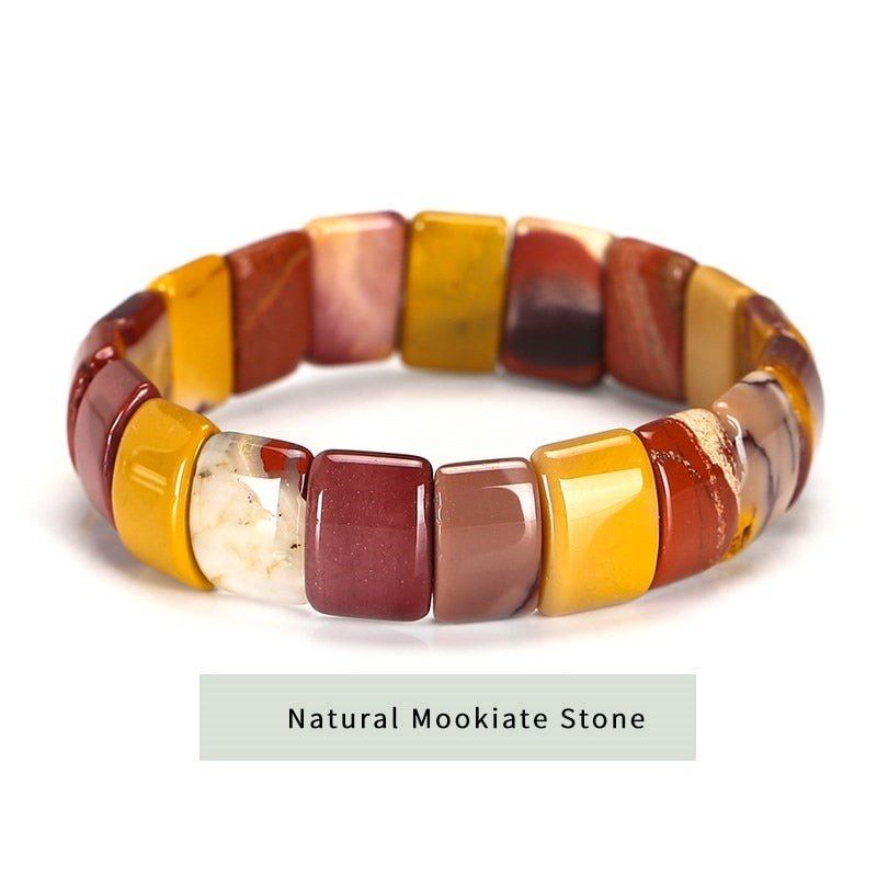 Jd Natural Stone Colorful Tiger Eyes Beads Bangles Men Women Bracelets Handmade Mookiate Jasper Energy Jewelry For Summer Gifts - StarJam Gifts