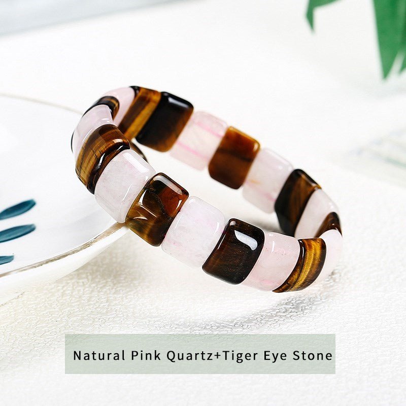 Jd Natural Stone Colorful Tiger Eyes Beads Bangles Men Women Bracelets Handmade Mookiate Jasper Energy Jewelry For Summer Gifts - StarJam Gifts