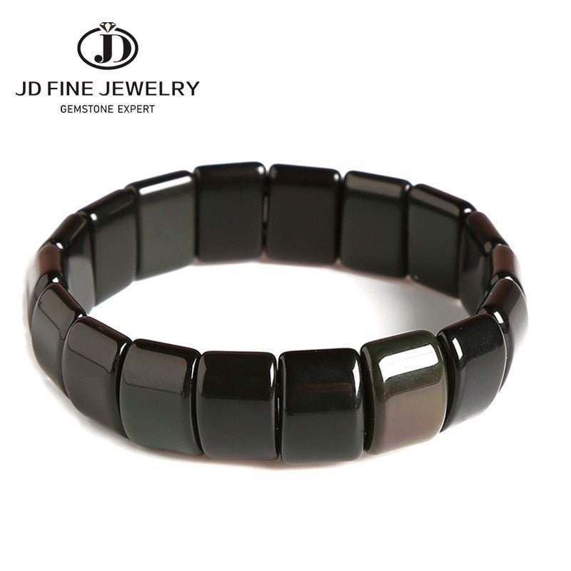 Jd Natural Stone Colorful Tiger Eyes Beads Bangles Men Women Bracelets Handmade Mookiate Jasper Energy Jewelry For Summer Gifts - StarJam Gifts
