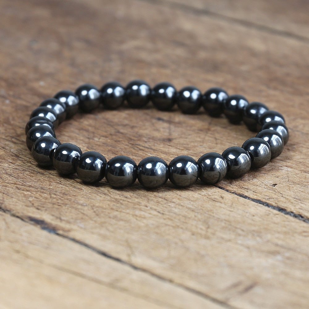 Magnetic Bracelet Beads Hematite Stone Therapy Health Care Magnet Hematite Beads Bracelet Men's Jewelry - StarJam Gifts