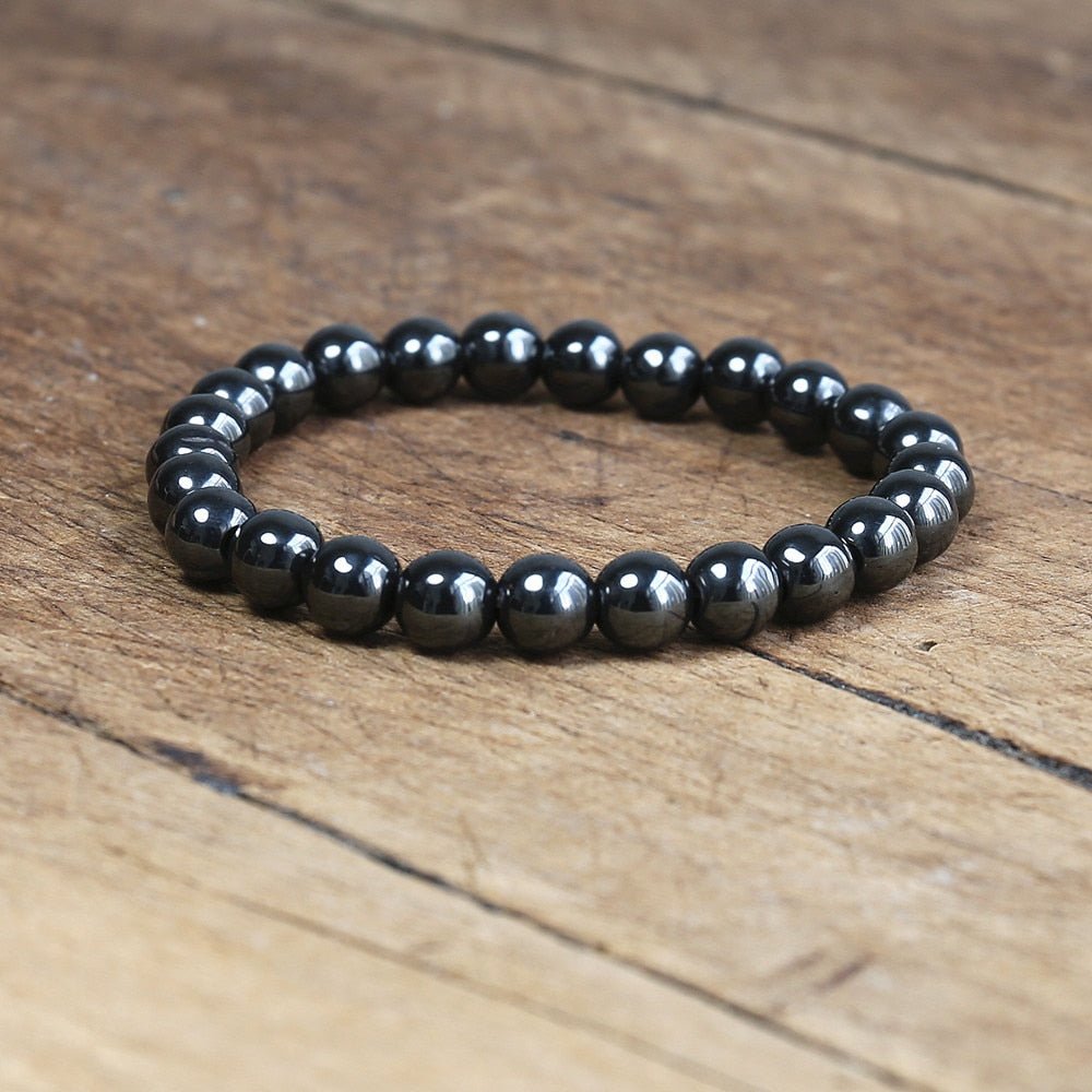 Magnetic Bracelet Beads Hematite Stone Therapy Health Care Magnet Hematite Beads Bracelet Men's Jewelry - StarJam Gifts