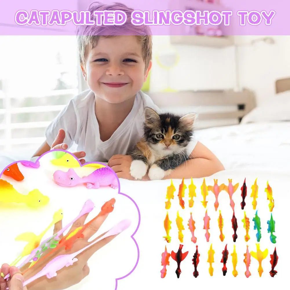 Mini Dinosaur Toy Catapult Launch Dinosaur Fun Tricky Chick Practice Elastic Chicken Finger Slingshot Decompression Toys Fl G2t0 - StarJam