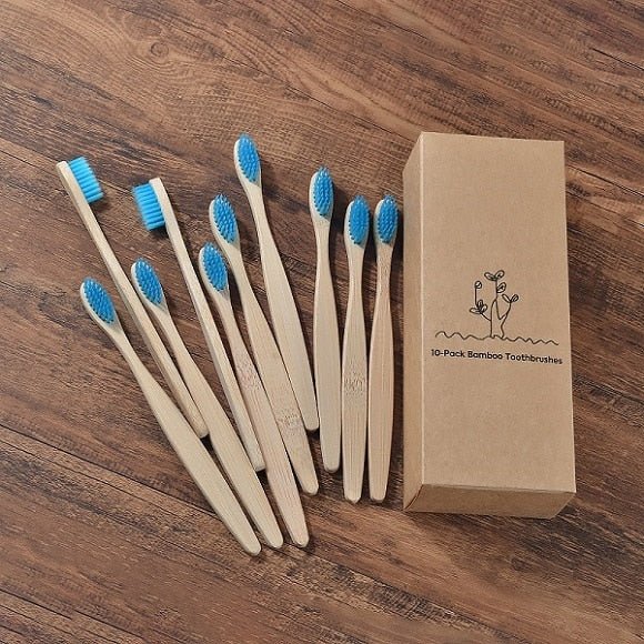 New Design Mixed Color Bamboo Toothbrush Eco Friendly Wooden Tooth Brush Soft Bristle Tip Charcoal Adults Oral Care Toothbrush - StarJam Gifts