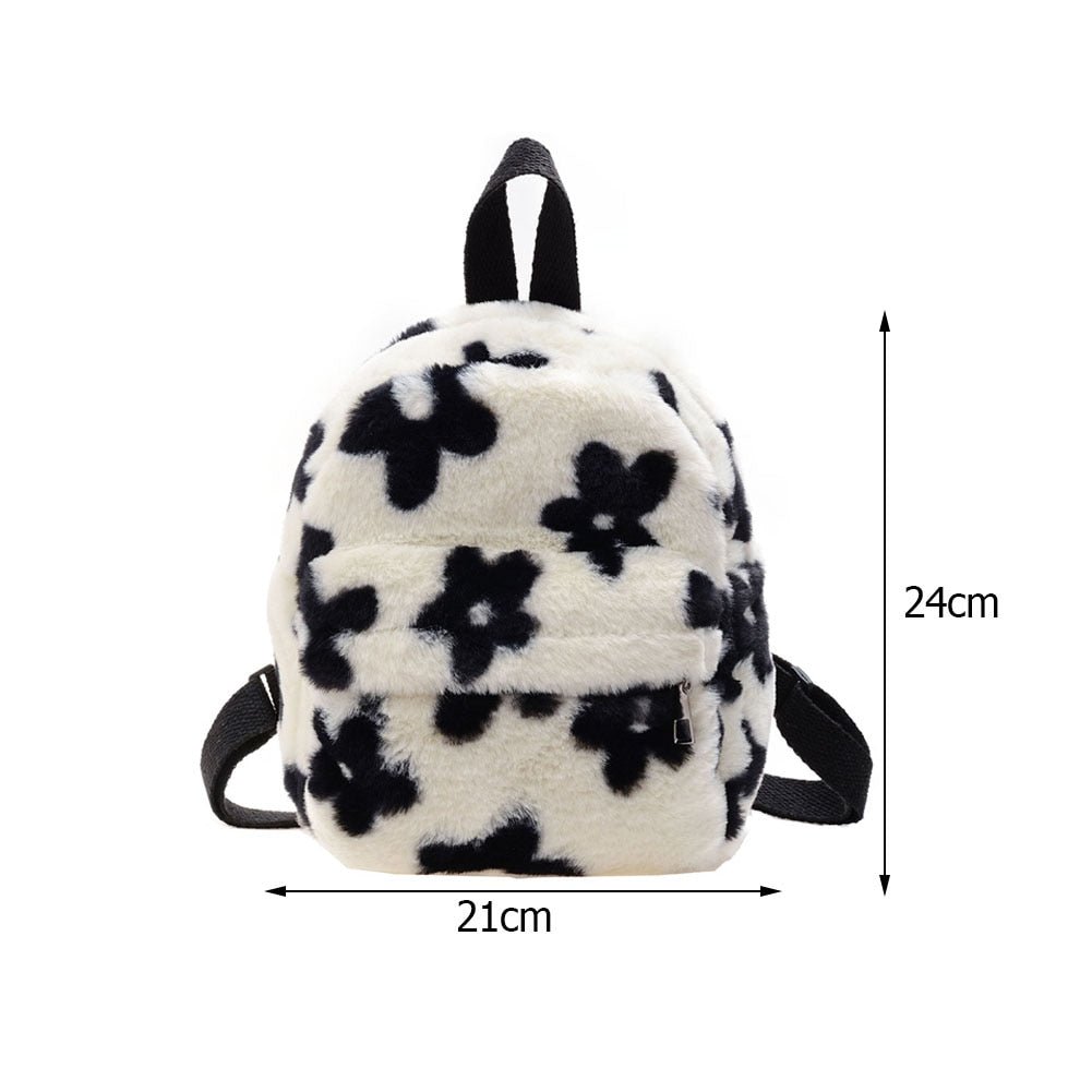 Portable Children Travel Shopping Rucksacks Casual Autumn Winter Lamb Fleece Women's Bagpack Cute Bear Shaped Shoulder Backpack - StarJam Gifts