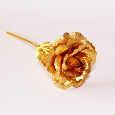 Valentine's Day Creative Gift 24k Foil Plated Rose Gold Rose Lasts Forever Love Wedding Decor Lover Lighting Roses Creative Gift - StarJam Gifts