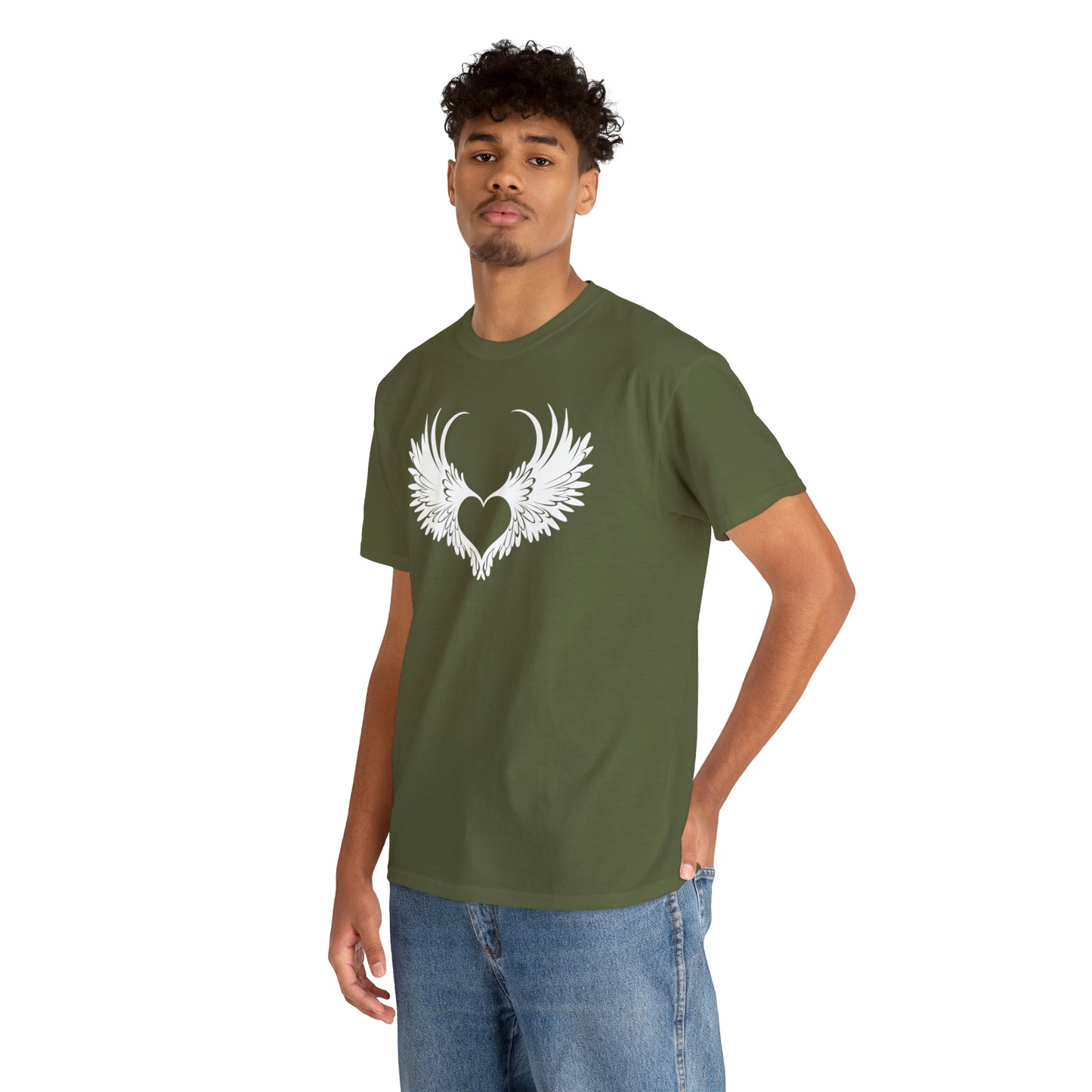 Angel Heart Motivational T-shirt - Inspiring Graphic Tee For Men And Women | Inspiring Words | Positive Vibes | Unique Design | Perfect Gift | Best Quality Tee