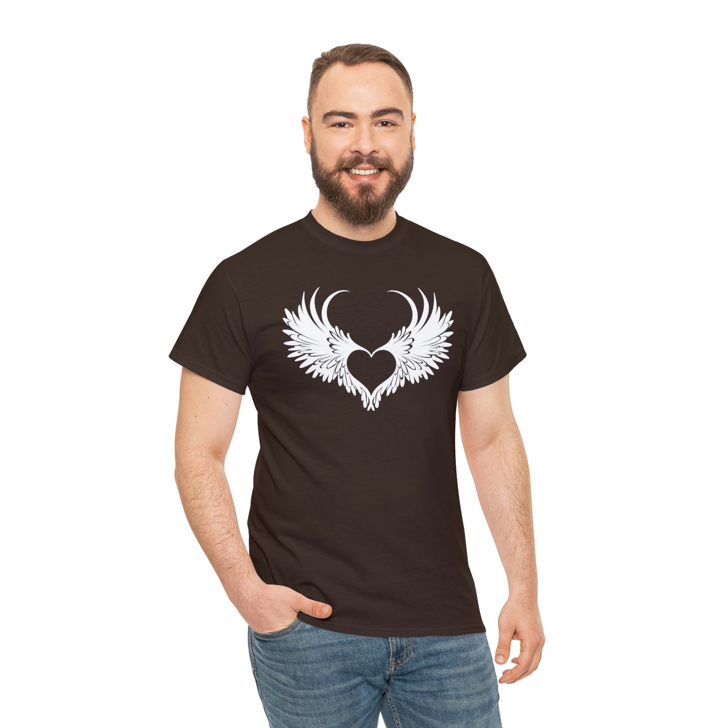 Angel Heart Motivational T-shirt - Inspiring Graphic Tee For Men And Women | Inspiring Words | Positive Vibes | Unique Design | Perfect Gift | Best Quality Tee