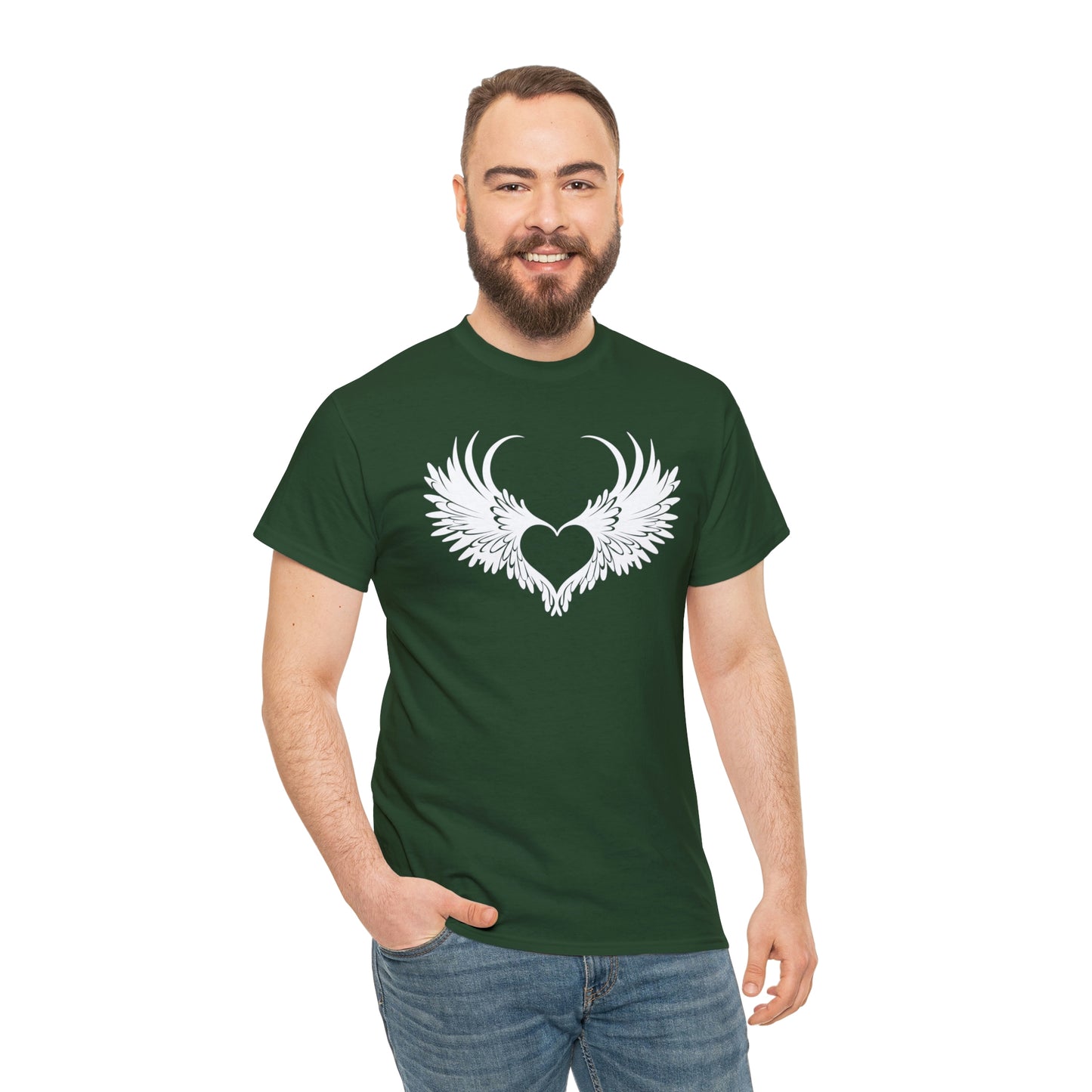 Angel Heart Motivational T-shirt - Inspiring Graphic Tee For Men And Women | Inspiring Words | Positive Vibes | Unique Design | Perfect Gift | Best Quality Tee