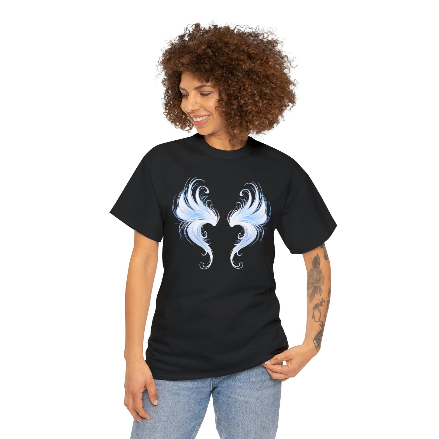 Angel Wing Motivational T-shirt - Inspiring Graphic Tee For Men And Women | Inspiring Words | Positive Vibes | Unique Design | Perfect Gift | Best Quality Tee
