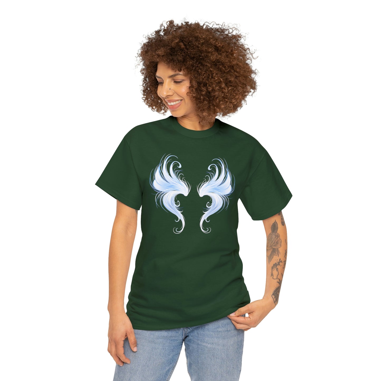 Angel Wing Motivational T-shirt - Inspiring Graphic Tee For Men And Women | Inspiring Words | Positive Vibes | Unique Design | Perfect Gift | Best Quality Tee