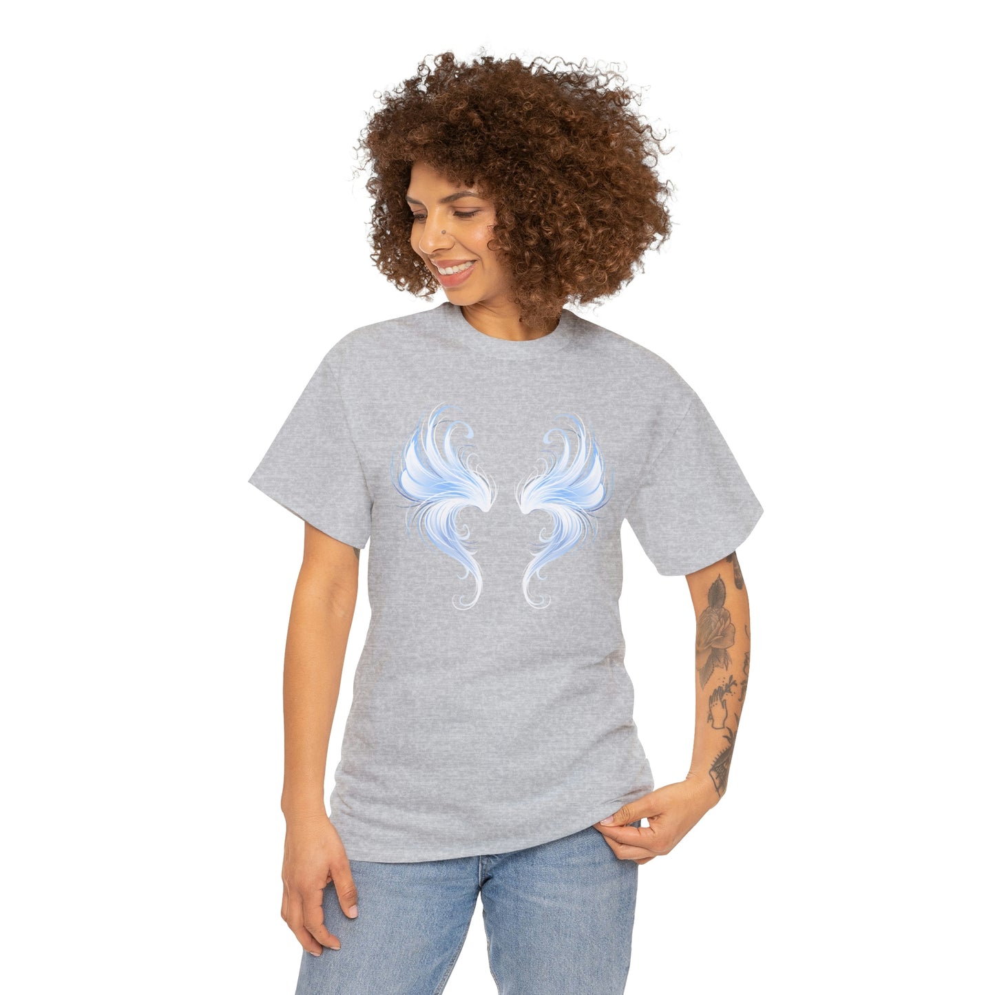 Angel Wing Motivational T-shirt - Inspiring Graphic Tee For Men And Women | Inspiring Words | Positive Vibes | Unique Design | Perfect Gift | Best Quality Tee