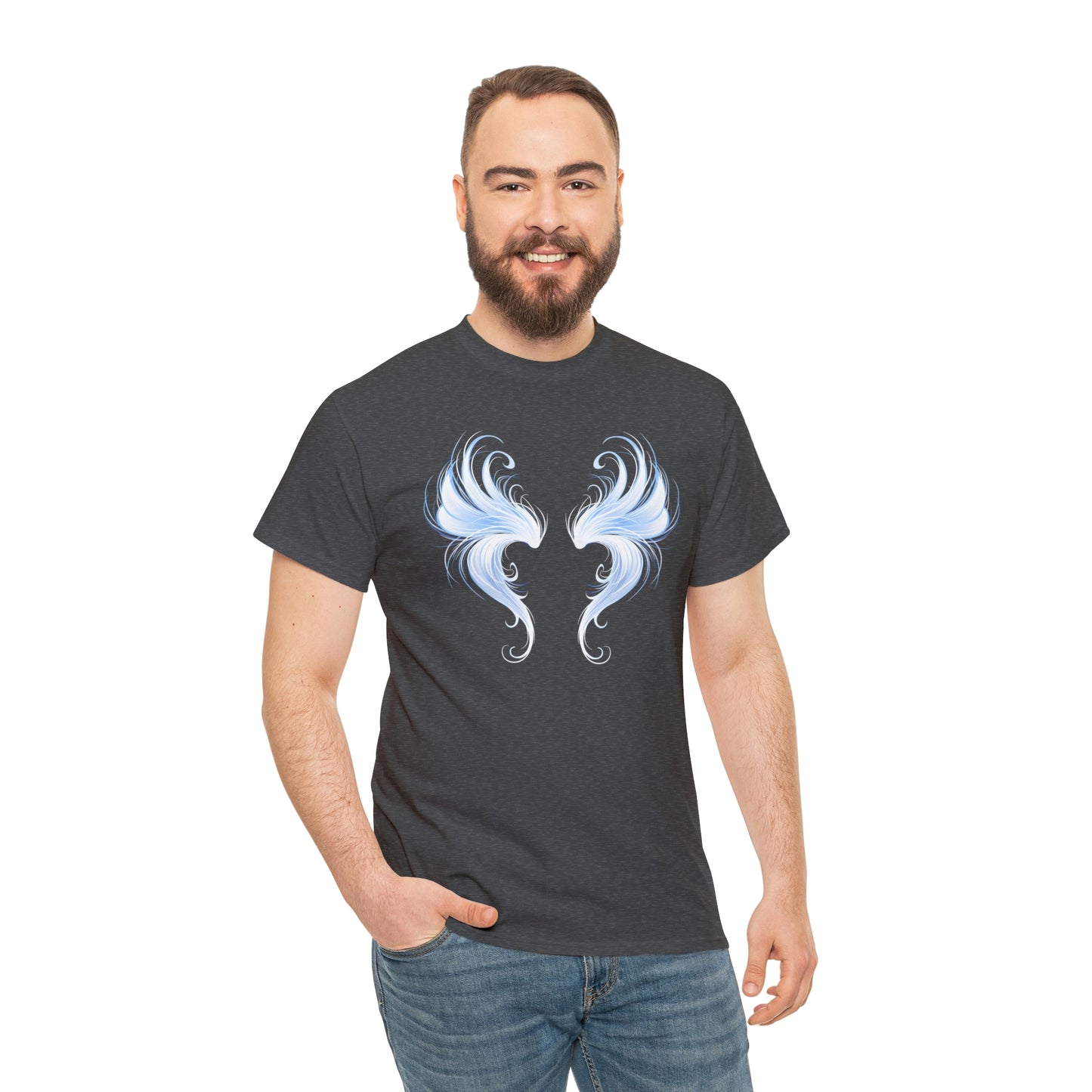 Angel Wing Motivational T-shirt - Inspiring Graphic Tee For Men And Women | Inspiring Words | Positive Vibes | Unique Design | Perfect Gift | Best Quality Tee