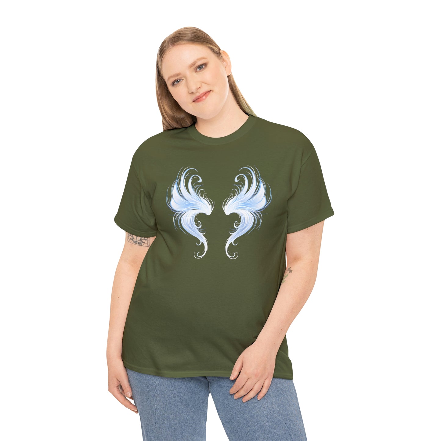 Angel Wing Motivational T-shirt - Inspiring Graphic Tee For Men And Women | Inspiring Words | Positive Vibes | Unique Design | Perfect Gift | Best Quality Tee