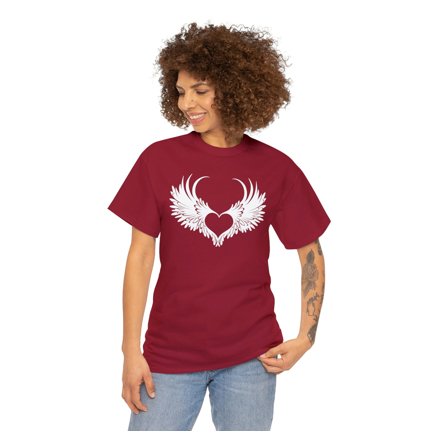 Angel Heart Motivational T-shirt - Inspiring Graphic Tee For Men And Women | Inspiring Words | Positive Vibes | Unique Design | Perfect Gift | Best Quality Tee