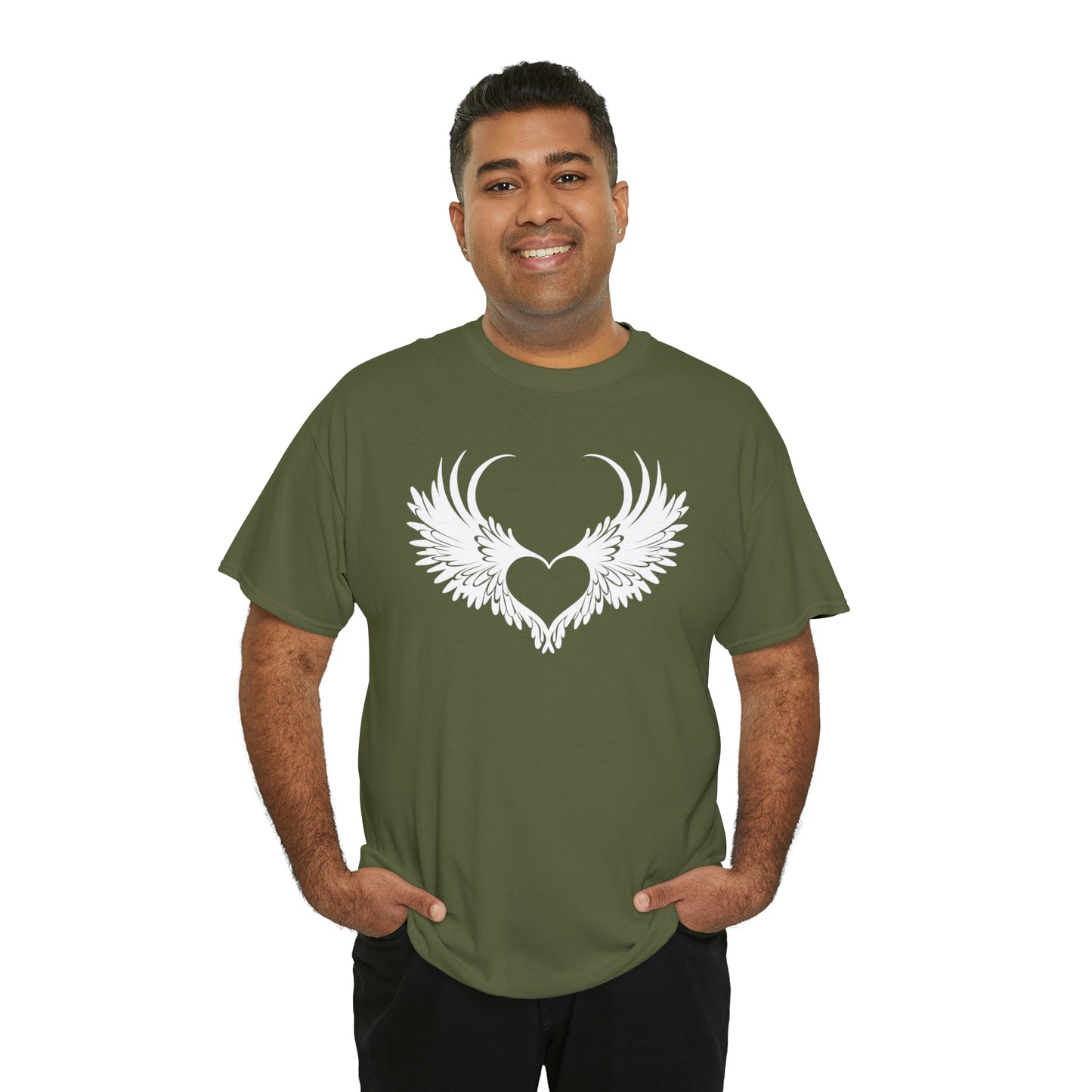 Angel Heart Motivational T-shirt - Inspiring Graphic Tee For Men And Women | Inspiring Words | Positive Vibes | Unique Design | Perfect Gift | Best Quality Tee