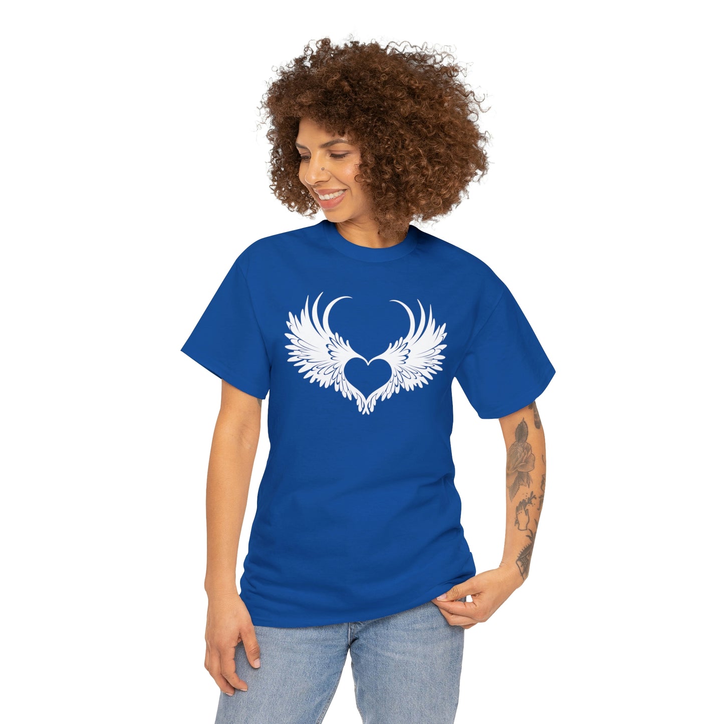 Angel Heart Motivational T-shirt - Inspiring Graphic Tee For Men And Women | Inspiring Words | Positive Vibes | Unique Design | Perfect Gift | Best Quality Tee