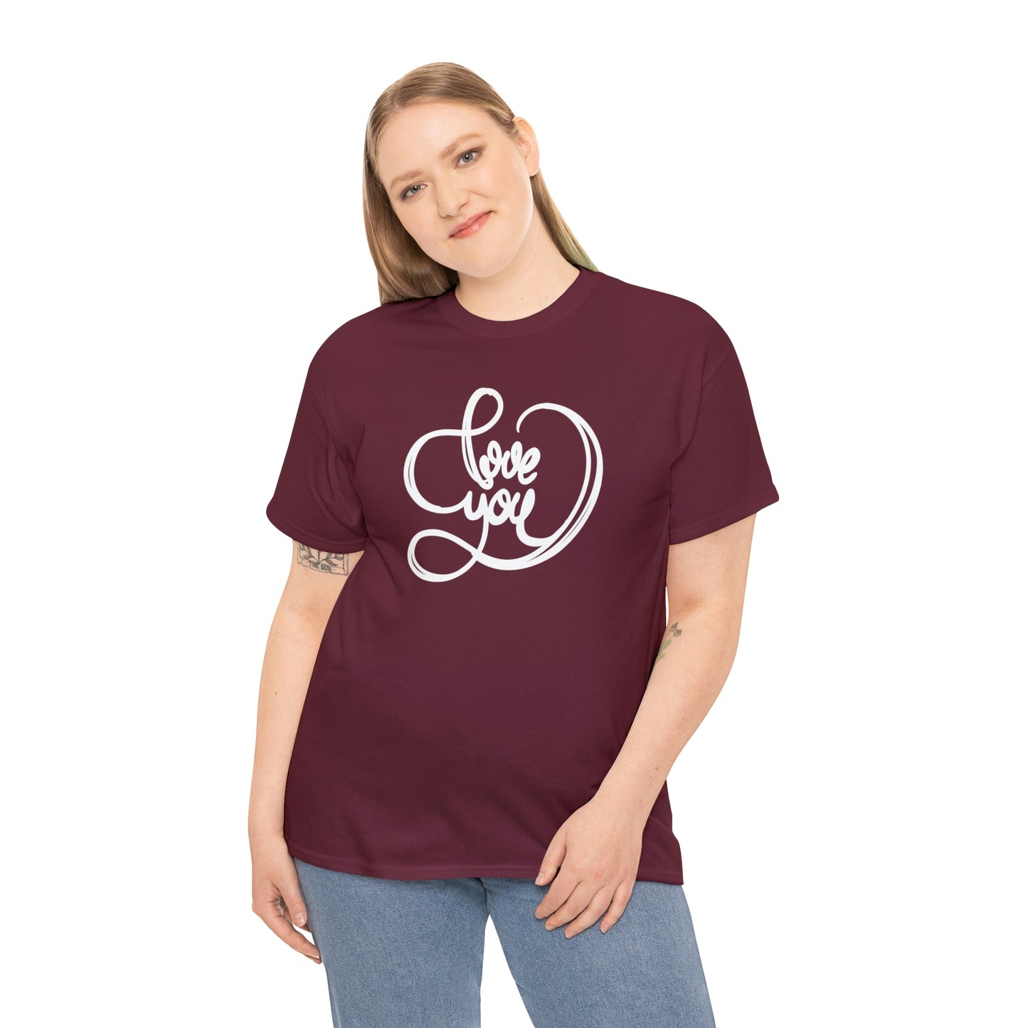 Love You Motivational T-shirt - Inspiring Graphic Tee For Men And Women | Inspiring Words | Positive Vibes | Unique Design | Perfect Gift | Best Quality Tee