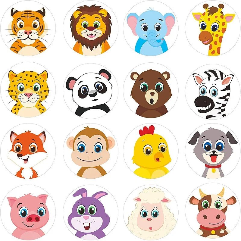 100-500pc Stickers For Children Kids Rolling Animal Roll Dog Stickers Small Packaging Pack Stickers Photocard Decor Lables - StarJam