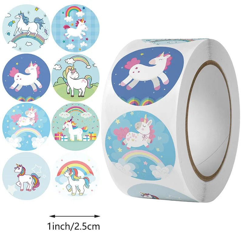 100-500pc Stickers For Children Kids Rolling Animal Roll Dog Stickers Small Packaging Pack Stickers Photocard Decor Lables - StarJam