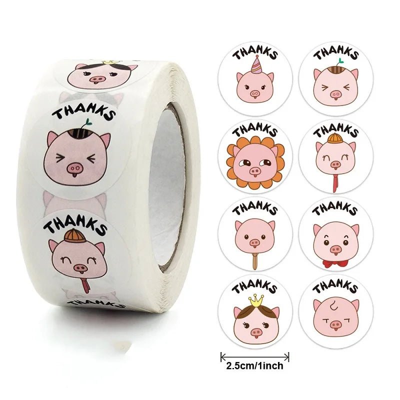 100-500pc Stickers For Children Kids Rolling Animal Roll Stickers Small Cute Toy Game Sticker Diy Gift Sealing Label Decoration - StarJam