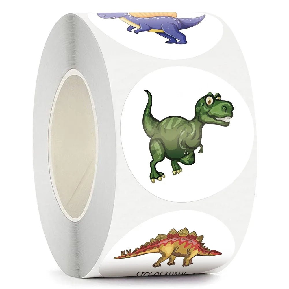 100-500pcs Children's Cartoon Stickers Little Dinosaur Pattern Kids Stationery Supplies School Teacher Supplies Reward Stickers - StarJam