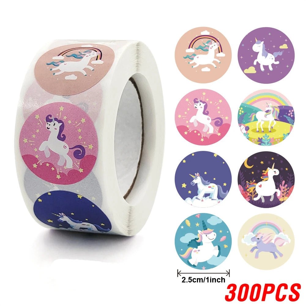 100-500pcs Children's Cartoon Stickers Little Dinosaur Pattern Kids Stationery Supplies School Teacher Supplies Reward Stickers - StarJam