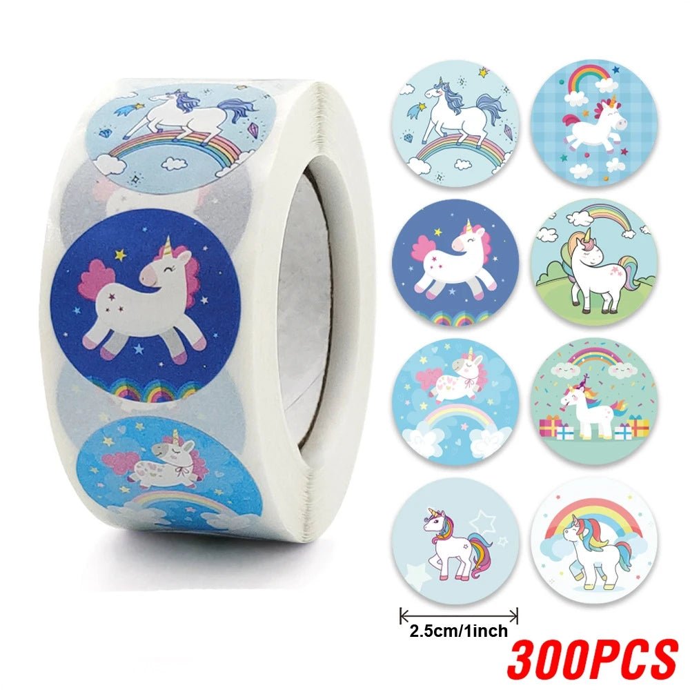 100-500pcs Children's Cartoon Stickers Little Dinosaur Pattern Kids Stationery Supplies School Teacher Supplies Reward Stickers - StarJam