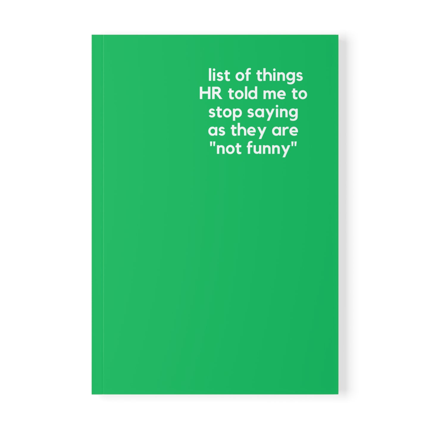 HR List - Naughty Pads - Green A5 Soft Cover Journal