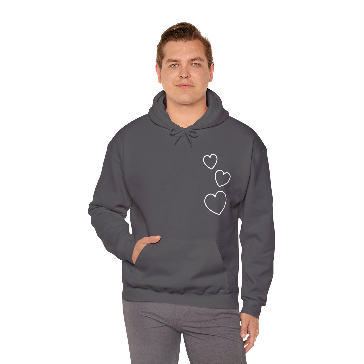 White Hearts Hoodie