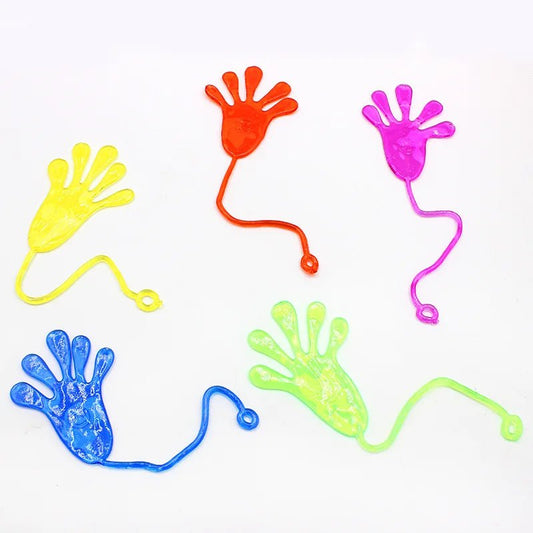 10pcs/pack Party Favors Children Toy Sticky Hands Elastic Stretching Viscosity Prank Toys Birthday Gift Activities Small Gifts - StarJam