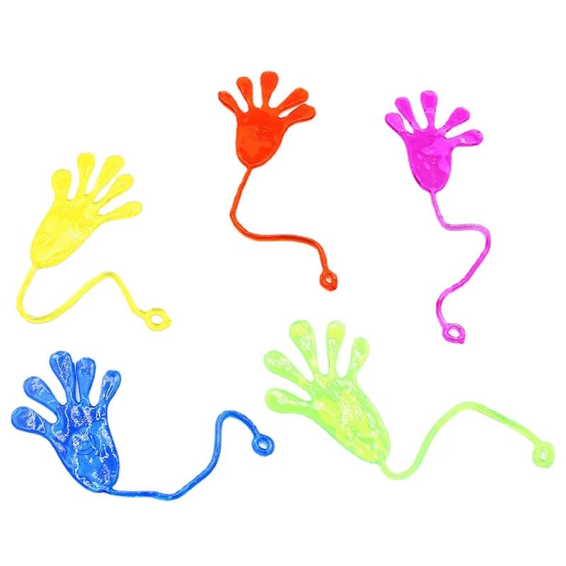 10pcs/pack Party Favors Children Toy Sticky Hands Elastic Stretching Viscosity Prank Toys Birthday Gift Activities Small Gifts - StarJam