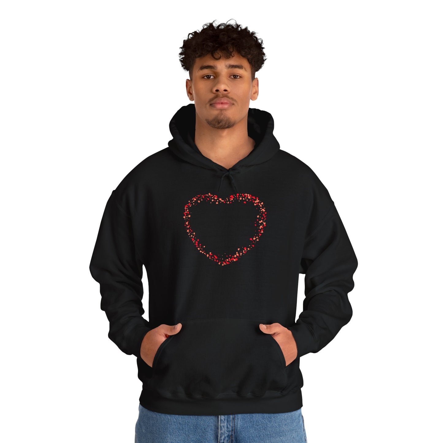 Tiny Red Prints Hearts Hoodie